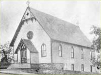 Black and White Picture of the Philmont Reformed Church