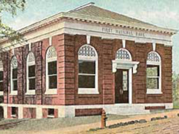 Drawing of the Philmont Bank